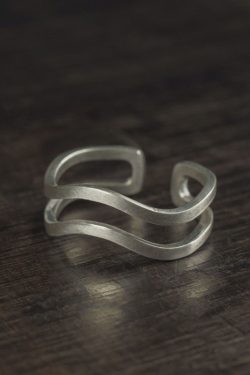 Retro Handmade Brushed Matte 925 Silver Ring for Men & Women, Simple Adjustable Open Design Couples Ring