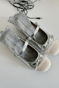 Retro Hidden Height Flat Shoes for Women - Velcro Mary Jane Style, Summer 2025, Fragrant Design