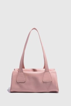 Retro Korean Style Baguette Bag for Women - Minimalist Casual Shoulder Underarm Handbag for Spring and Summer Commuting