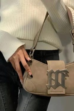 Retro Matte Baguette Bag for Women - 2025 Millennial Style Underarm Handbag for Spicy Girls, High-Quality Niche Fashion Accessory
