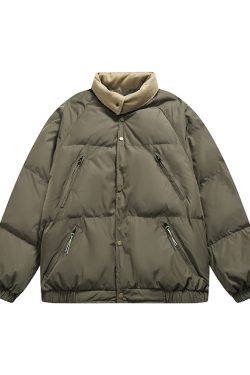 Retro Multi-Pocket Cotton Jacket for Men & Women - Winter Minimalist Thickened Bread Coat, 90s Inspired Style