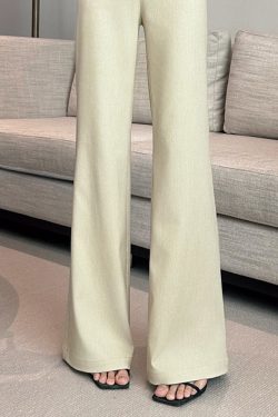 Retro Slim-Fit Wide-Leg Casual Pants for Women - High-End Old Money Style for Summer 2025