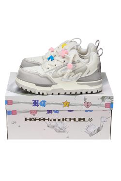 Retro Thick-Soled Casual Sneakers for Couples - Harsh and Cruel Old Dad Style Footwear, 90s Inspired Fashion Shoes