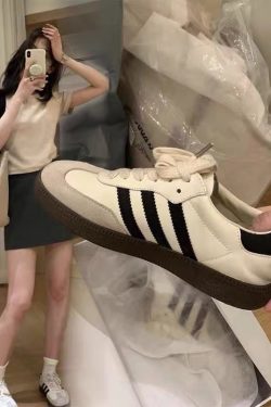 Retro White Sneakers for Women - 2025 Classic Versatile Training Shoes, Casual Sports Board Shoes, Fashionable Y2K Style