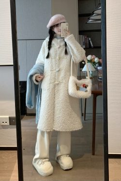 Reversible Thick Woolen Coat for Women - Retro Autumn Winter Style, Cozy & Warm Fashion Outerwear