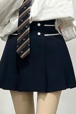 Sailor Suit JK Women's Two-Piece Set - Little Pine Pudding Bear College Style 2024 Japanese Fashion, Cute Kawaii Aesthetic