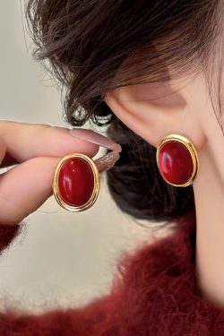 Shi Jia Zhen Pearl Stud Earrings for Women - Unique Niche Design, Elegant Fashion Jewelry