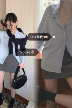 Silky Minimalist Loose-Fit Shirt - High-End Feel, Korean Style Fashion Top for Effortless Chic Look