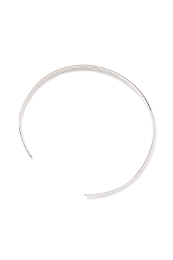 Silver Arc-Shaped Collar Necklace - Roaring Beast Design, Statement Jewelry, Chic Accessories, Fashion-forward Style