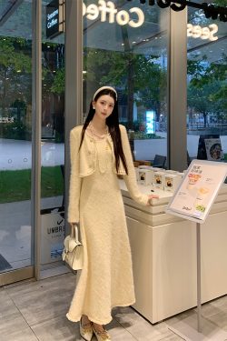Sleeveless High-End Waist-Cinching Long Dress for Women - Chanel-Style Luxury Fashion, Elegant Evening Look, 90s Inspired