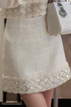Small Fragrance A-Line High Waist Skirt for Women - Elegant Versatile Short Skirt in New Spring Style