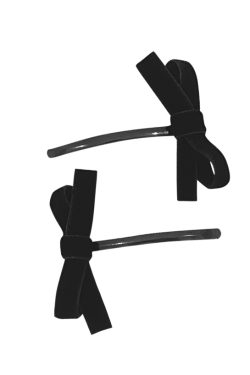 Soft Velvet Matte Texture Handmade Ribbon Hair Clips for Girls - Korean Style, Cute Accessory for 90s and Y2K Fashion