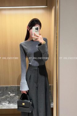 Solid Color Casual Two-Piece Suit Set for Women - Elegant Age-Reducing Design, Versatile Style for 2025 Fashion Trends