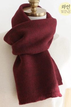 Solid Color Small Scarf in Multiple Colors - Korean Style Accessory for Effortless 90s-Inspired Fashion