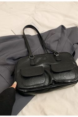 Spring Summer Retro Shoulder Bag, Versatile Handheld Boston Bag, French Underarm Bag for Women, Chic 2025 Fashion Accessory