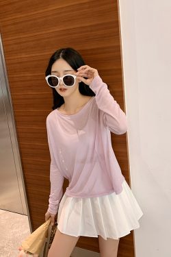 Stylish Green Long Sleeve Tee - Versatile Wear, Sun Protection, Lightweight Fashion Top for Effortless Layering