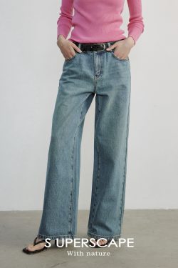 Sublime Literary Loose Casual Long Straight Leg Jeans for Effortless Style and Comfort - Trendy Everyday Wear