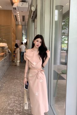 Summer Elegant Pink Butterfly Manor Two-Piece Top and Skirt Set for Women - Y2K Fashion Style