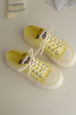 Summer Thick-Soled Canvas Sneakers for Women - Two-Way Wear, Breathable & Versatile, 2025 New Style, Casual Footwear