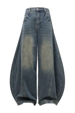 Summer Thin Baggy Jeans for Women - 2025 American Vintage Style Machete Pants
