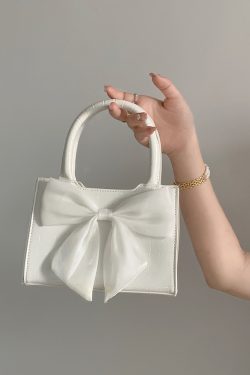 Sweet Girl Bowknot Small Handbag - 2025 High-End Niche Square Bag, Versatile Shoulder & Crossbody Style
