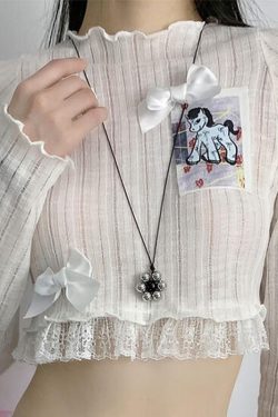 Sweetheart Korean Flower Pendant Necklace, Long Pullable Sweater Chain, Trendy Ins Style Accessory for Girls