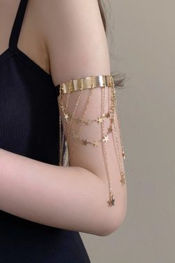 Tassel Glossy Open Arm Bracelet - Sweet Cool Hot Girl Style Fashion Accessory, Elegant Niche Design for Trendy Looks