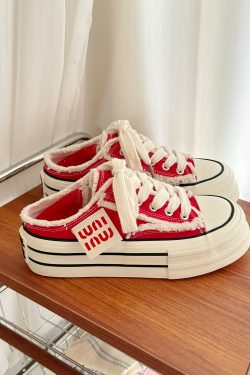 Thick-Soled Canvas Slip-On Shoes for Women - Summer 2025 Outdoor Soft Bottom Lightweight Sneakers