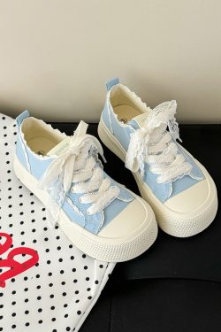 Thick-Soled Canvas Sneakers for Women - Casual White Summer Shoes, Versatile Student Design, 2025 Trendy Footwear