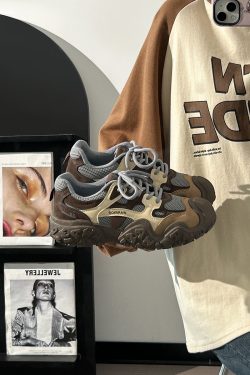 Thick-Soled Hiking Shoes for Women - Versatile Casual Dad Shoes, Breathable Spring 2025 Model, Ideal for Outdoor Adventures