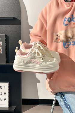 Thick-Soled Little White Sneakers for Women - Cute Versatile Casual Big Toe Bread Shoes - Trendy 2025 Style