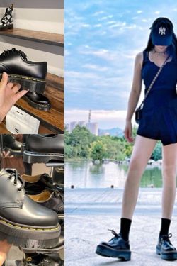 Thick-Soled Martin Shoes for Women, Retro British College Style Round-Toe Mary Jane Flats, Y2K Inspired Fashion