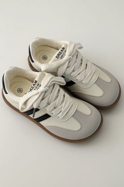 Thick-Soled Training Shoes for Women - 2025 Autumn Versatile Casual Ugly Cute Big Head Sneakers Little White Shoes