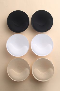Thickened Breathable Latex Feel Chest Pad Inserts for Sports Swimwear - Strapless Sponge Bra Lining Replacement