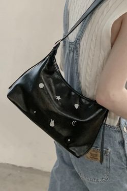Trendy 2025 Star and Moon Underarm Bag for Women - Versatile Shoulder Crossbody Tote, Cool Niche Fashion Accessory