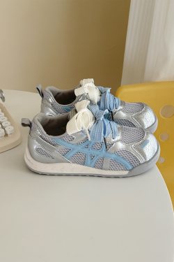 Trendy Breathable Mesh White Sneakers for Women | Cute 2025 Summer A-Gan Sports Board Shoes