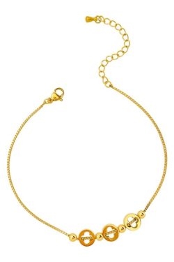 Trendy Four-Leaf Anklet - Light Luxury Ankle Chain Jewelry for Chic Foot Style