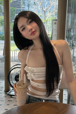 Trendy Halter Neck Hollow Out Fitted Top for Girls - Slim Fit Sexy Style, Perfect for Instagram Influencers and Y2K Fashion Lovers