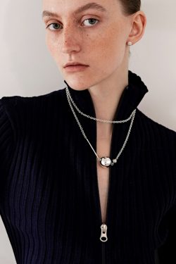 Trendy Long Metal Chain Necklace with Double Round Ball Pendants - Versatile European American Style Accessory