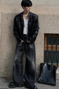Trendy Loose Fit High-End Motorcycle Leather Jacket for Men and Women - American Style, Niche Design for Autumn Fashion