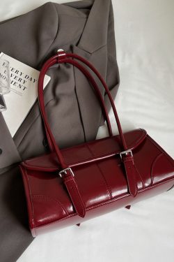 Trendy Oil Wax Leather Shoulder Bag - Retro Small Square Underarm Bag for Women, High-End Niche Fashion for Autumn 2025
