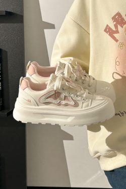 Trendy Women's Bowknot Sneakers - Breathable Soft-Soled Casual Shoes for Internet Celebrity Style, Y2K Fashion