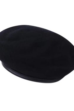 Trendy Wool Painter's Hat - Authentic Korean Style, High-Quality Craftsmanship, Fashionable and Stylish Accessory