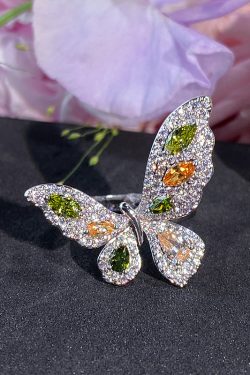 Two-Color Butterfly Ring for Women - Minimalist Open Finger Design, 2025 New High-End Exquisite Jewelry