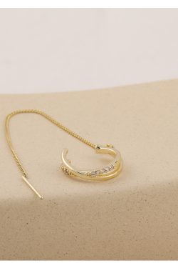 Unique Decorative Tassel Chain Ear Cuff Earrings - Aesthetic Niche Design for Modern Fashion Lovers