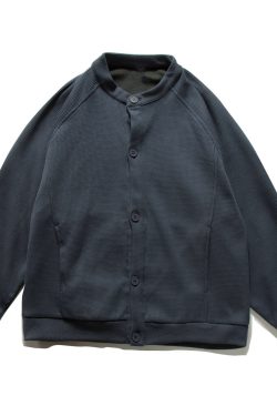 Unisex Japanese-Style Retro Waffle Jacket - Casual College Cardigan for Spring & Autumn, Loose Fit for Couples
