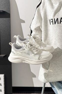 Unisex Lightweight Mesh Breathable Summer Shoes for Couples - Ultra-Soft Sole White Sneakers for Women and Men