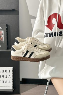 Unisex Thin White Sneakers for Fall 2025 - Versatile Warrior Couple Style for Skirts and Training - Trendy Fashion Footwear