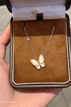 Versatile Butterfly Necklace for Women - Light Luxury Clavicle Chain Accessory with Niche High-End Style