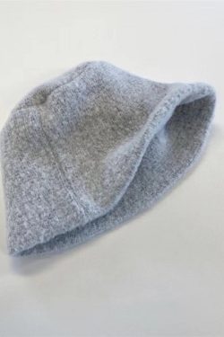 Versatile Knitted Bucket Hat for Autumn/Winter - Plush Grainy Fisherman's Hat in Korean Style